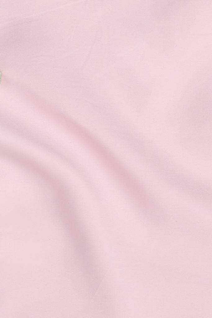 Egyptian Pink Poplin Twill - White Collar Shirt