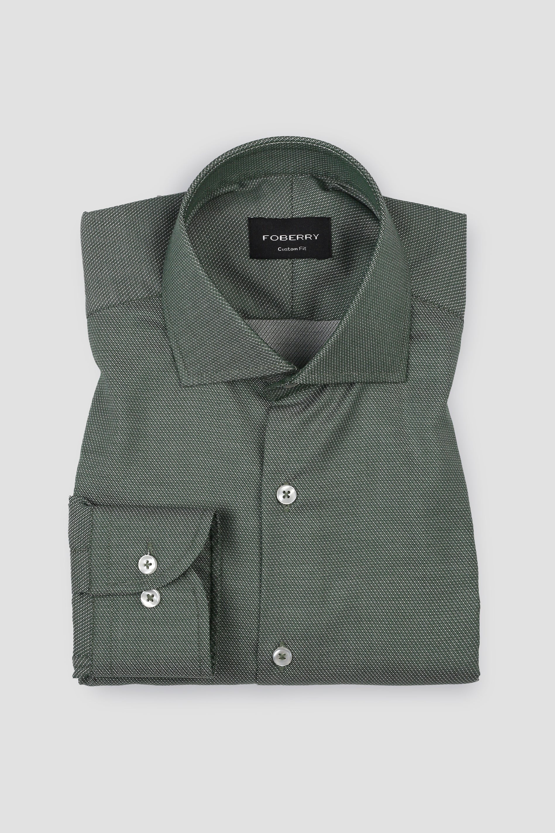 Amazone Green Patterend Stripes Shirt