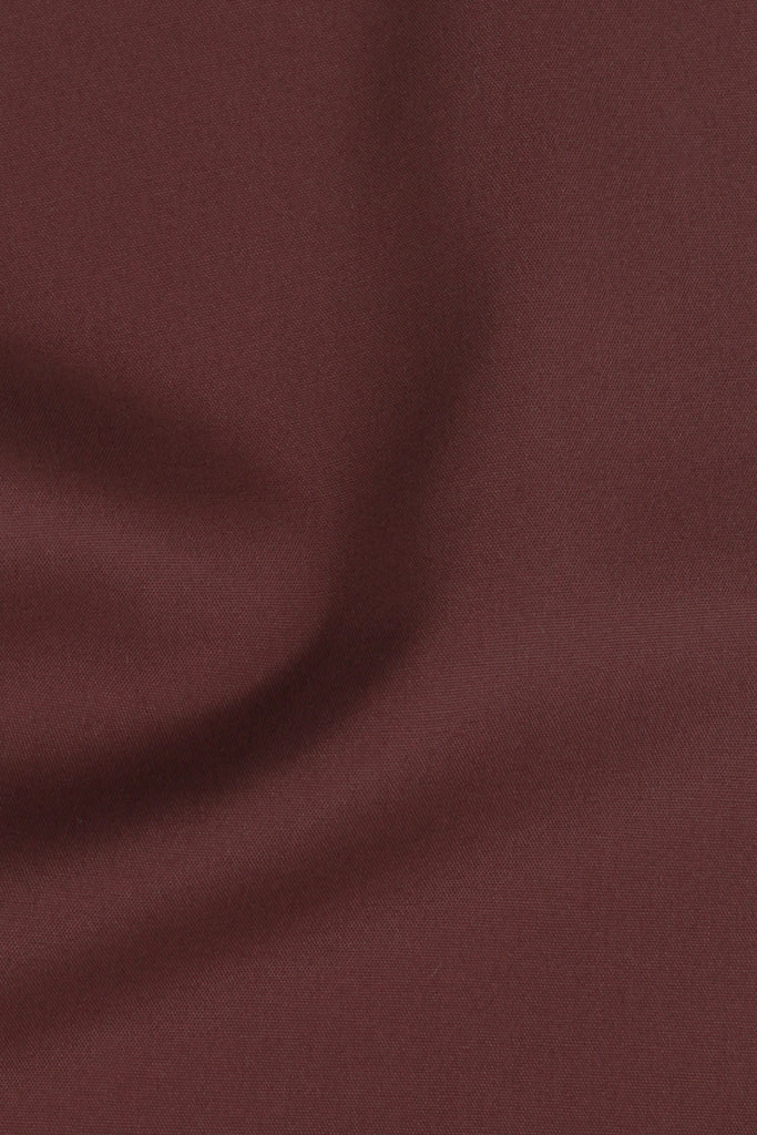 Soft Burgundy Egyptian Poplin Shirt