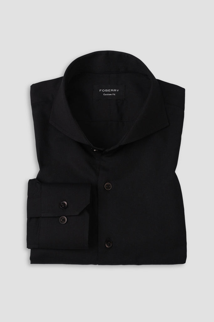 Jet Black Performance Stretch Shirt - Foberry USA