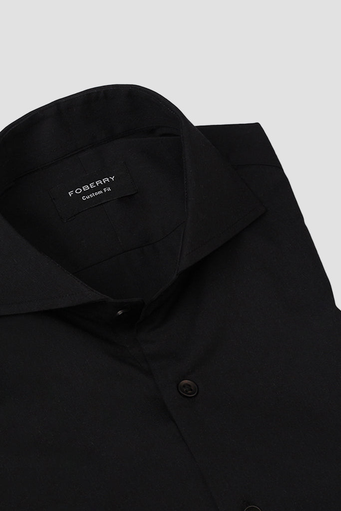 Jet Black Performance Stretch Shirt - Foberry USA