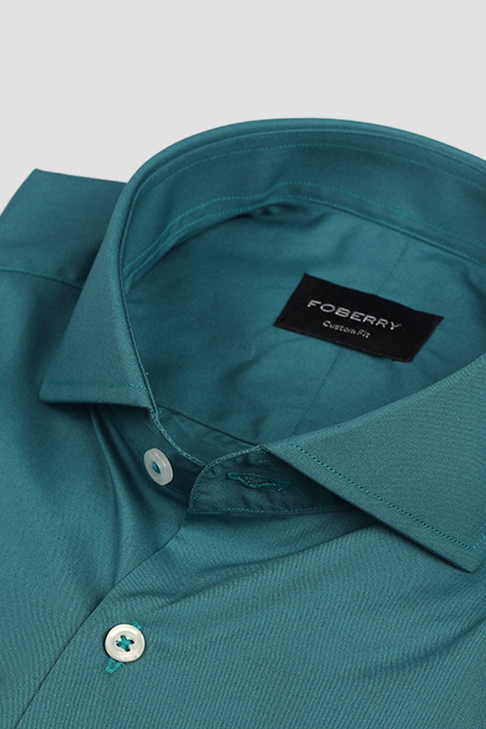 Teal Green Egyptian Poplin Shirt