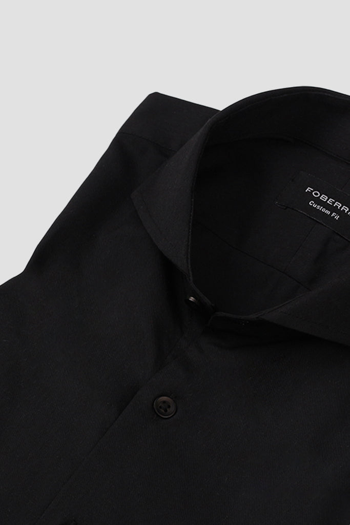 Jet Black Performance Stretch Shirt - Foberry USA