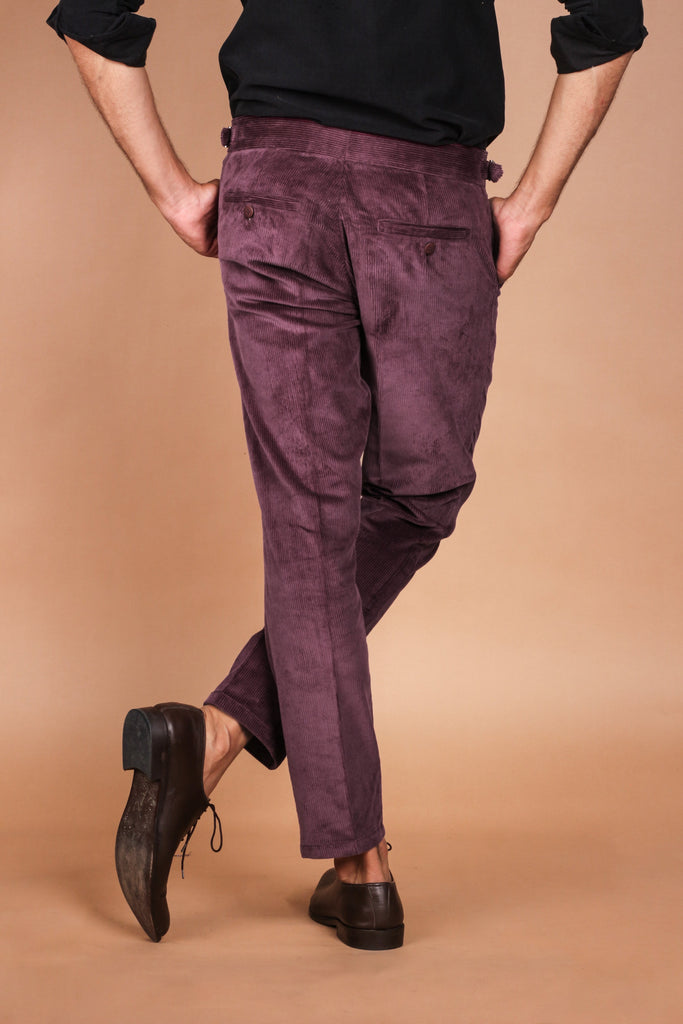 Muave Wide Wale Corduroy Trouser - Foberry USA