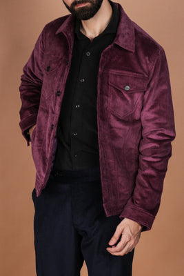 Muave Wide Wale Corduroy Jacket - Foberry USA