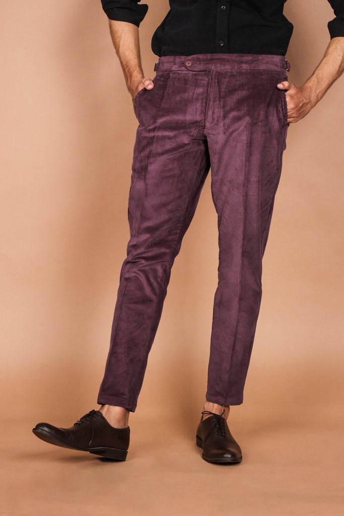 Muave Wide Wale Corduroy Trouser - Foberry USA