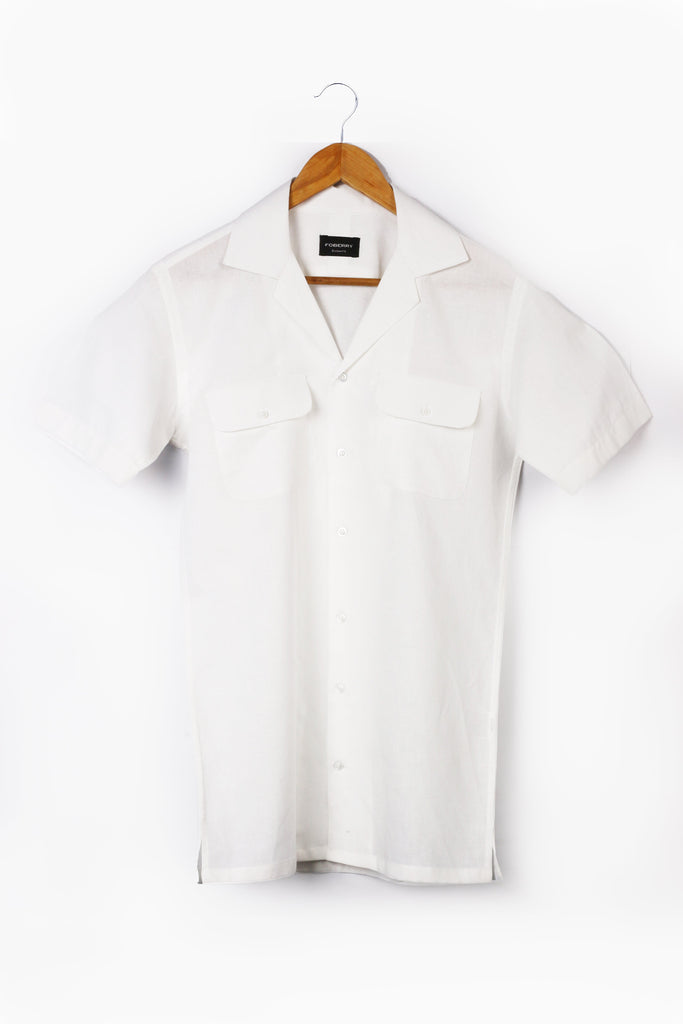 White Linen - Safari Shirt - Foberry USA