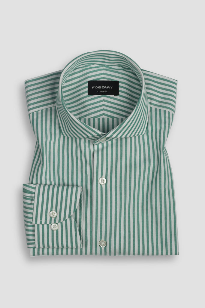 Parrot Green Bengal Stripes Shirt