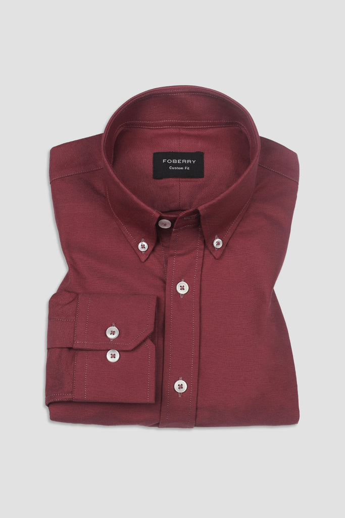 Java Plum Oxford Shirt - Foberry USA
