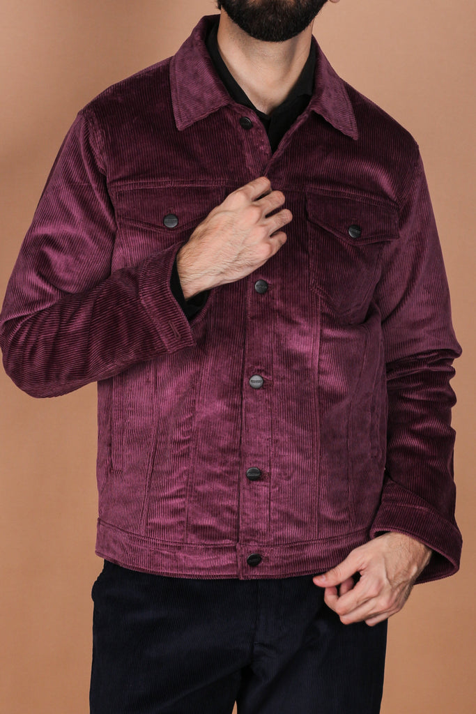 Muave Wide Wale Corduroy Jacket - Foberry USA