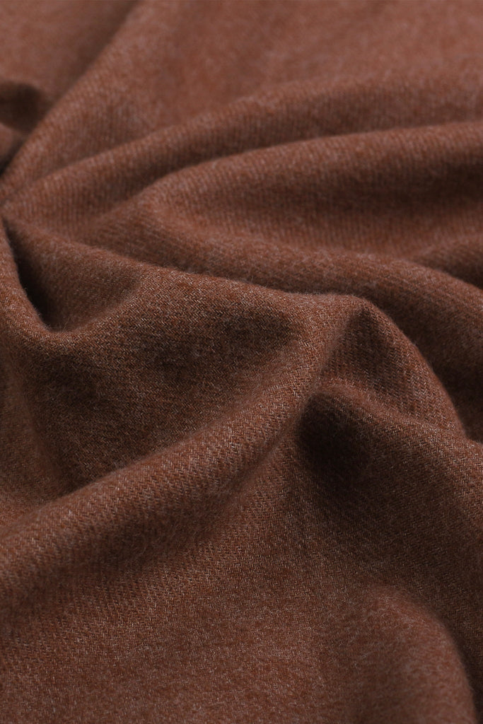 Mocha Brown Brushed Winter Flannel Shirt - Foberry USA