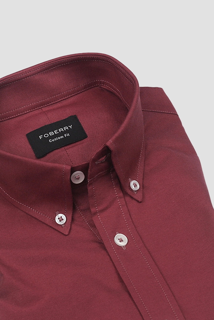 Java Plum Oxford Shirt - Foberry USA