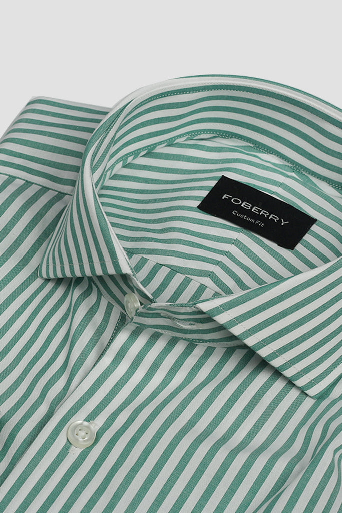 Parrot Green Bengal Stripes Shirt