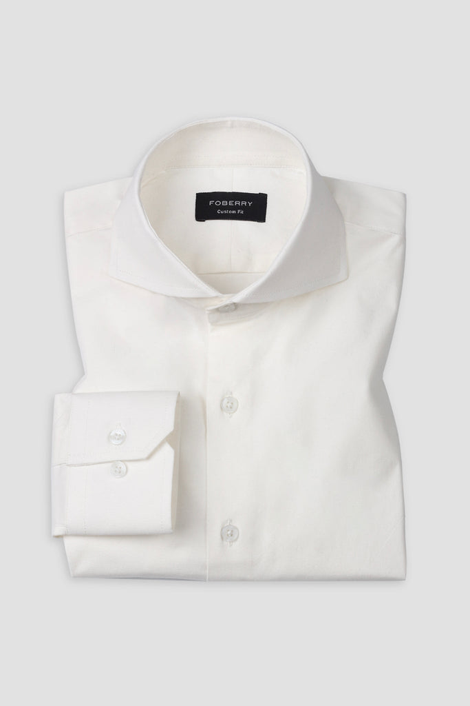 Pearl White Performance Stretch Shirt - Foberry USA