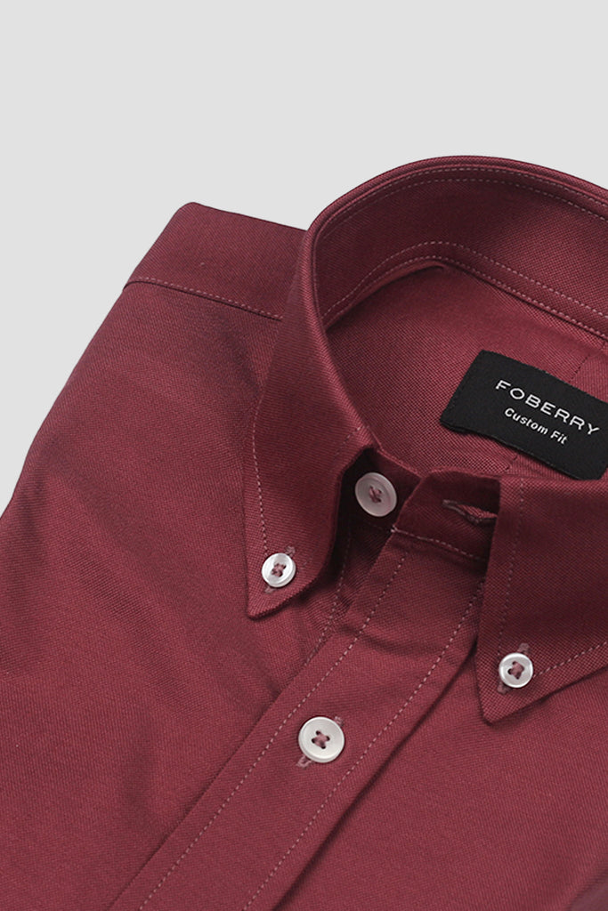 Java Plum Oxford Shirt - Foberry USA