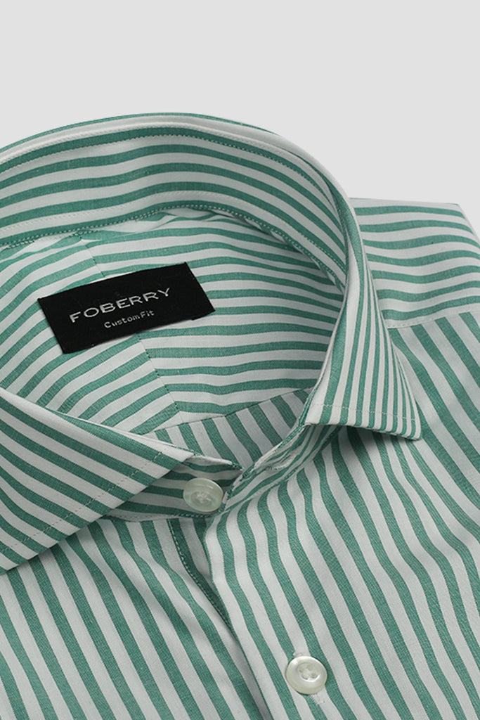 Parrot Green Bengal Stripes Shirt