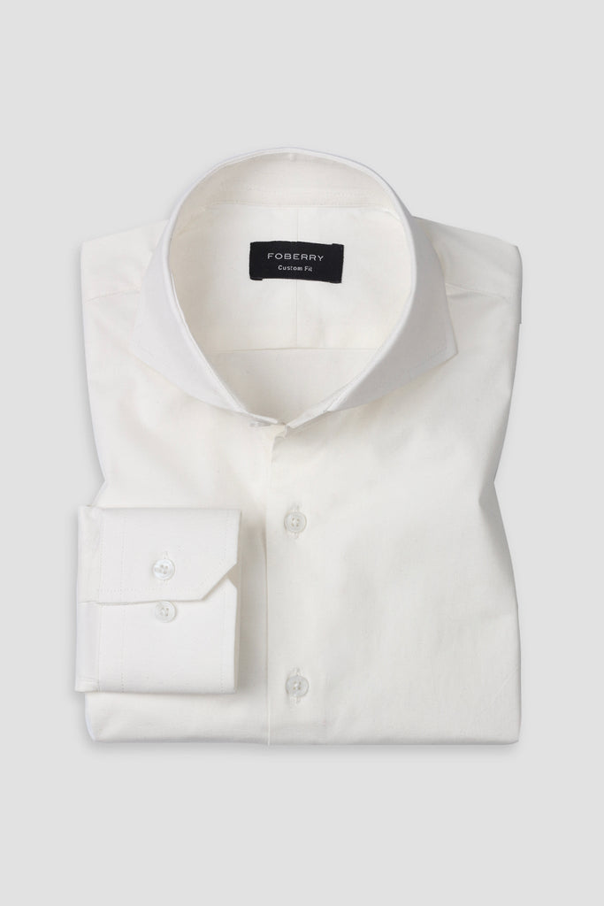 Pearl White Performance Stretch Shirt - Foberry USA