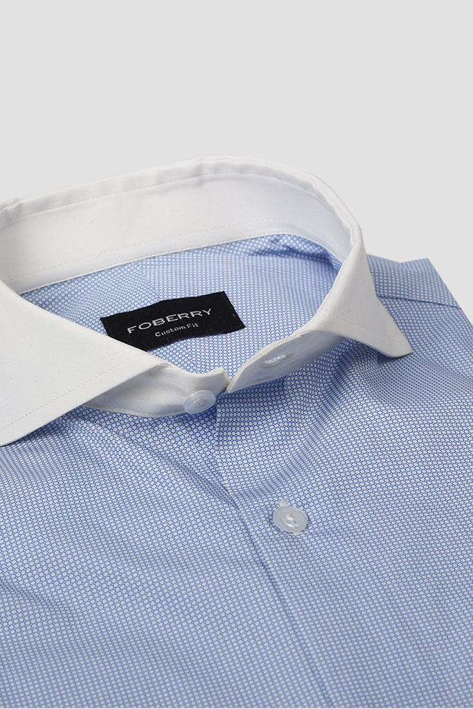 Blue Circle Printed Shirt