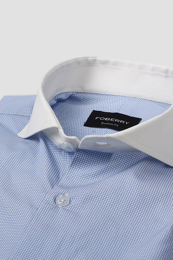 Blue Circle Printed Shirt