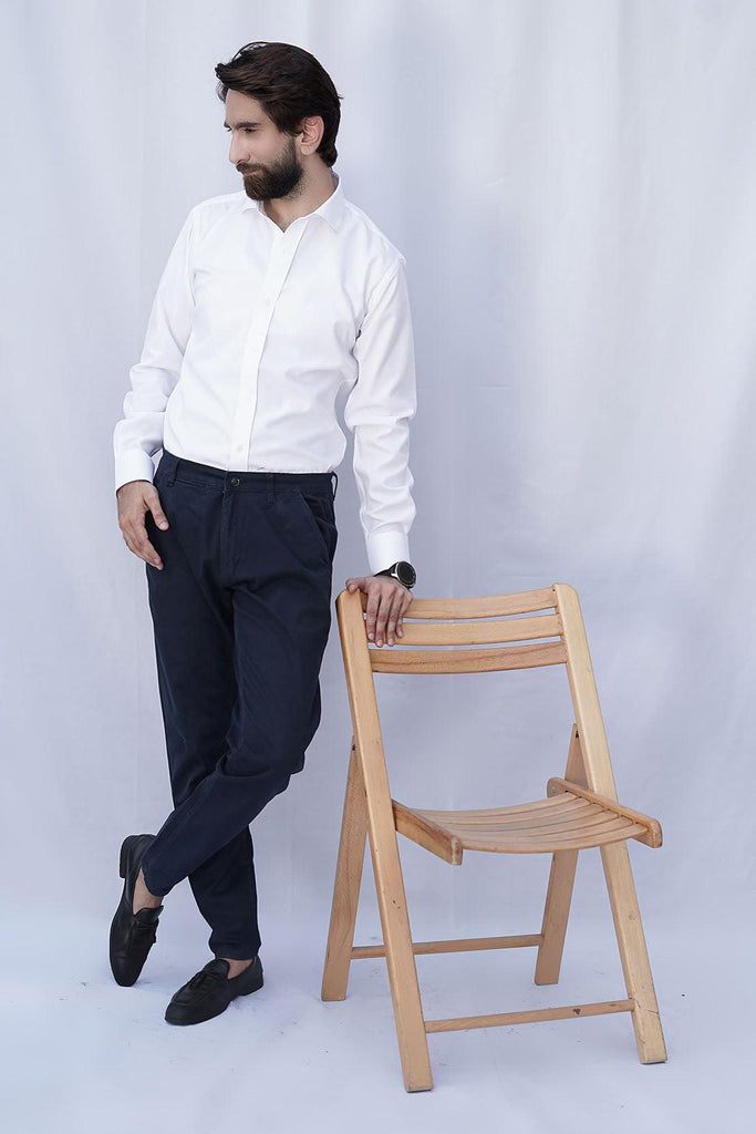 White Cotton Shirt - Foberry USA