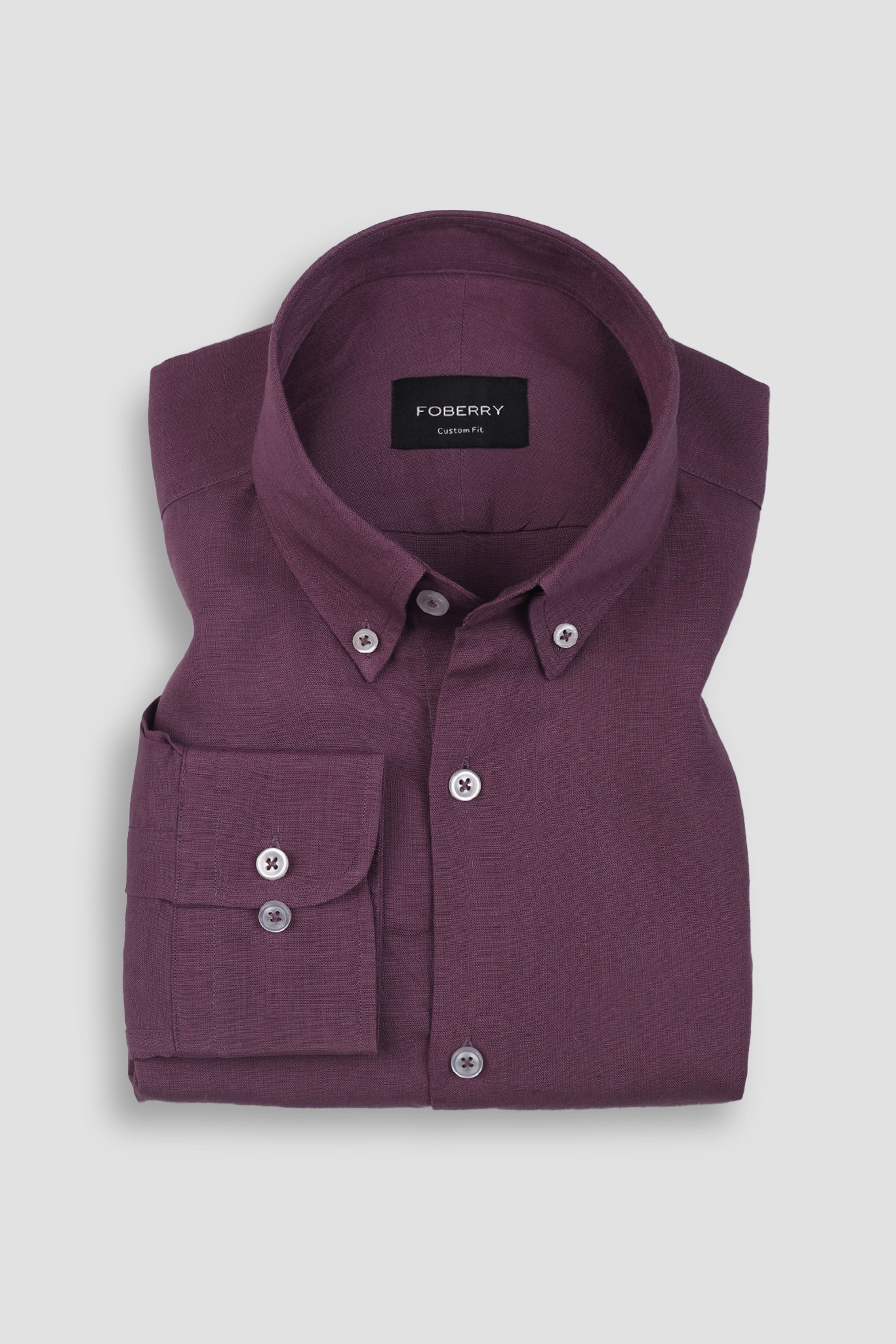 Purple EU Linen Shirt | Premium Men's Dress Shirt in USA