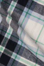 Load image into Gallery viewer, Blue Green Plaid Winter Flannel - Foberry USA