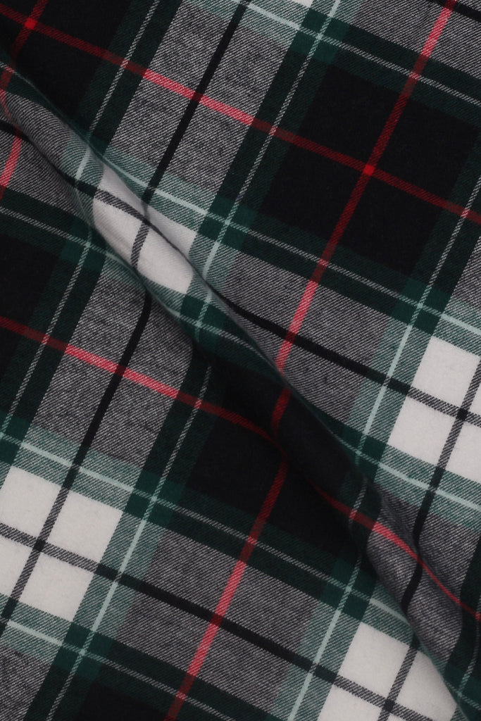 Bottle Green Madras Flannel - Foberry USA