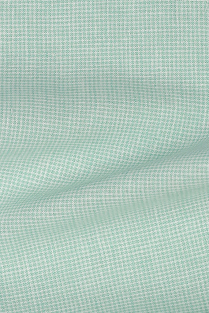 Pastel Green Structured Cotton Linen Shirt