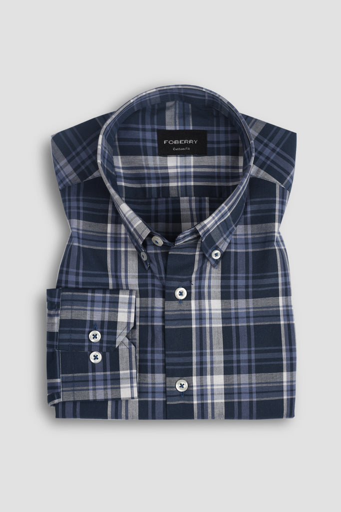 Soft Blue Madras Shirt