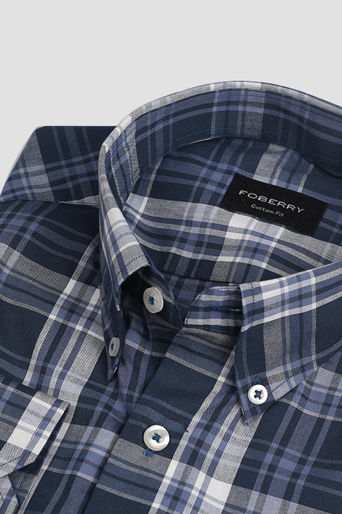 Soft Blue Madras Shirt