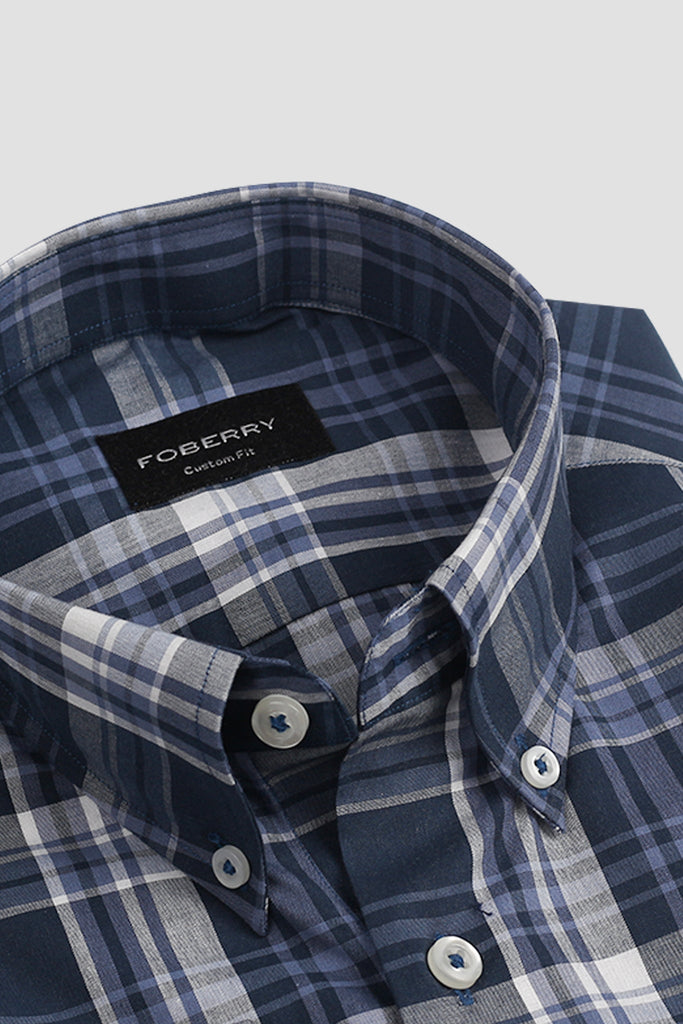 Soft Blue Madras Shirt