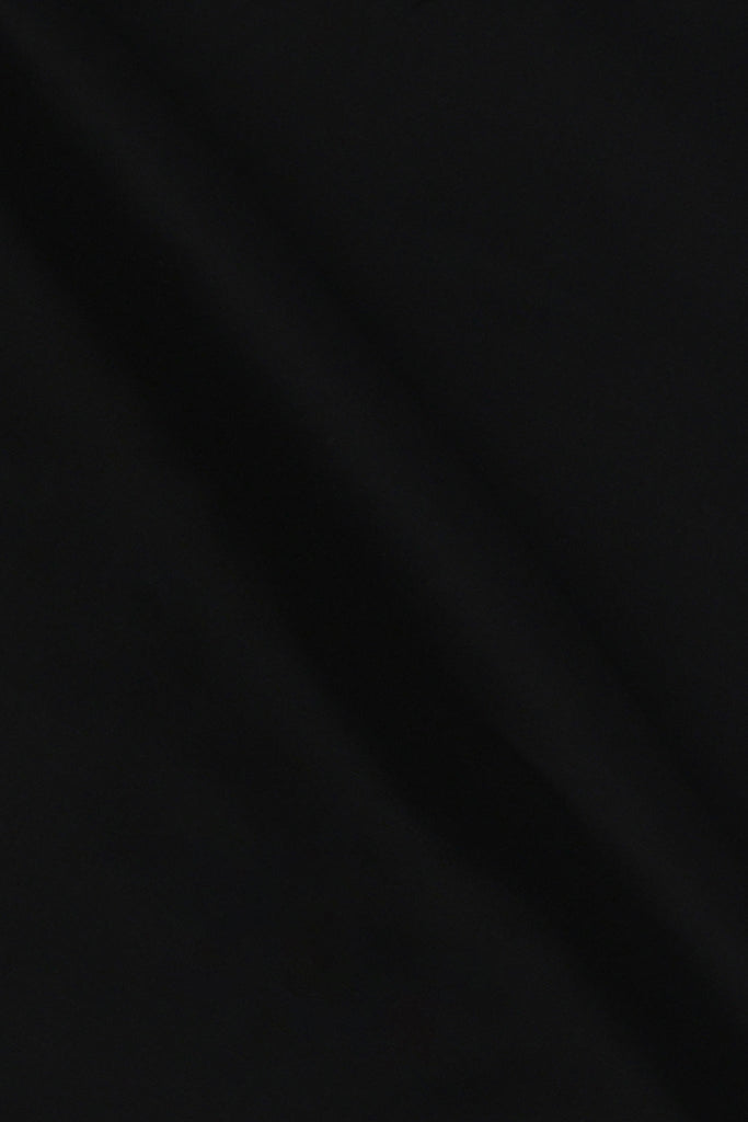 Black Linen Cut Away Collar Shirt - Foberry USA