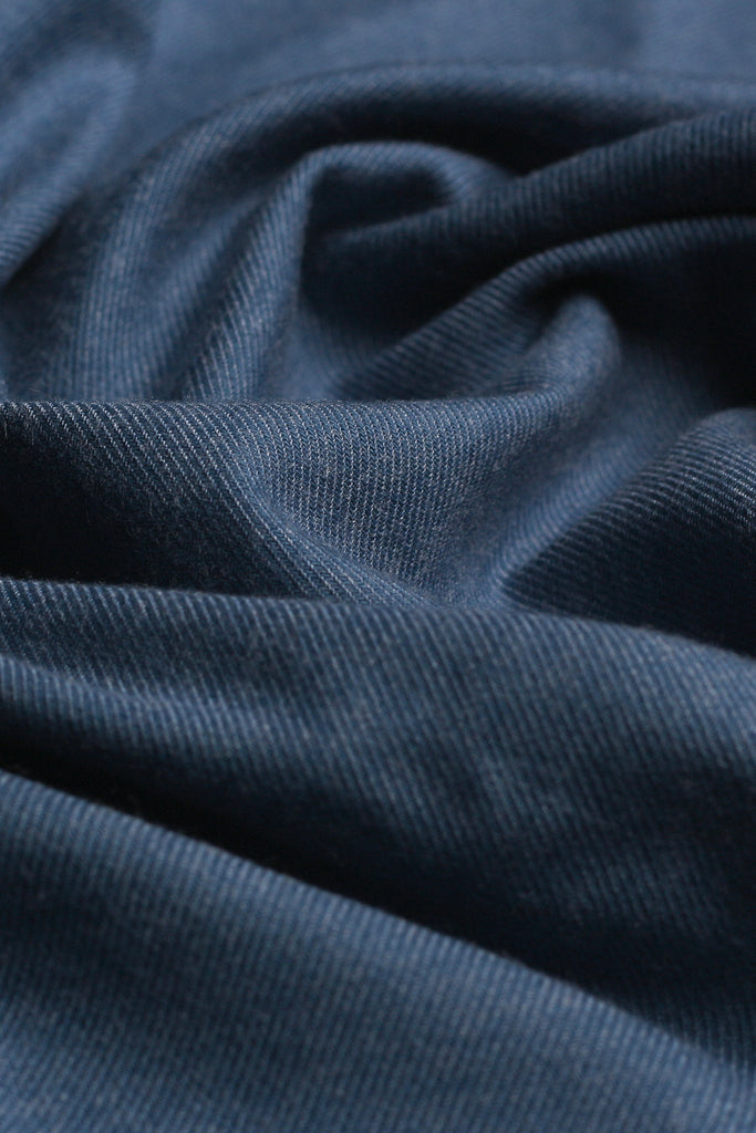 Cobalt Blue Brushed Winter Flannel Shirt - Foberry USA