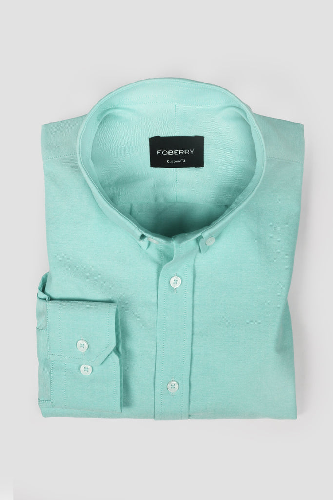 Aqua Green Oxford Shirt - Foberry USA