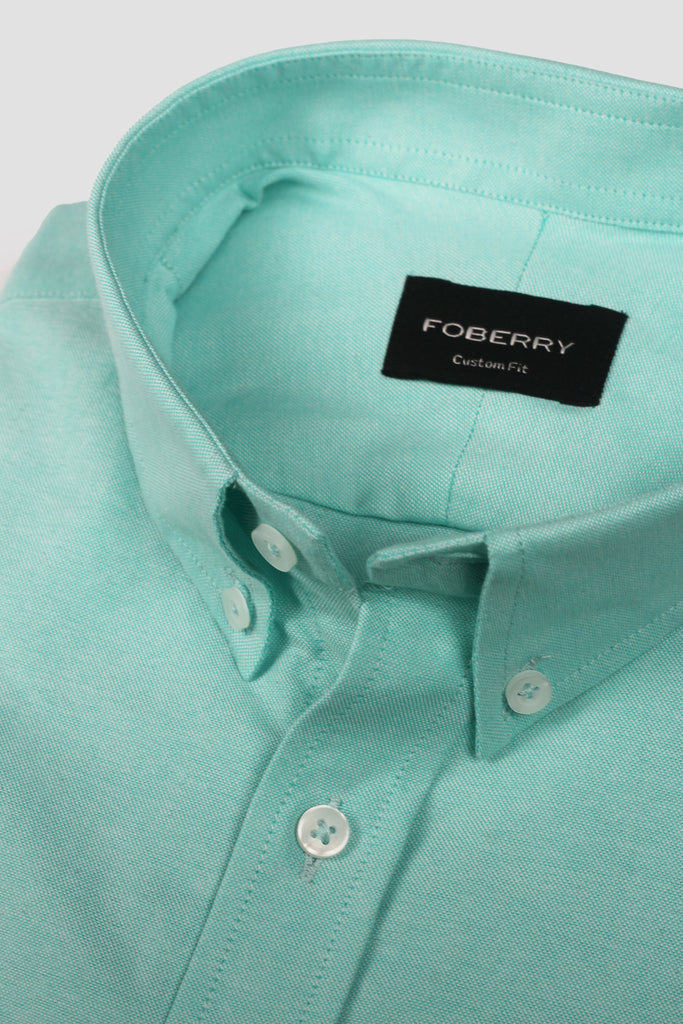 Aqua Green Oxford Shirt - Foberry USA