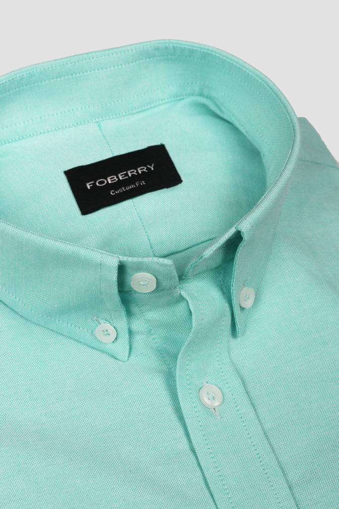 Aqua Green Oxford Shirt - Foberry USA