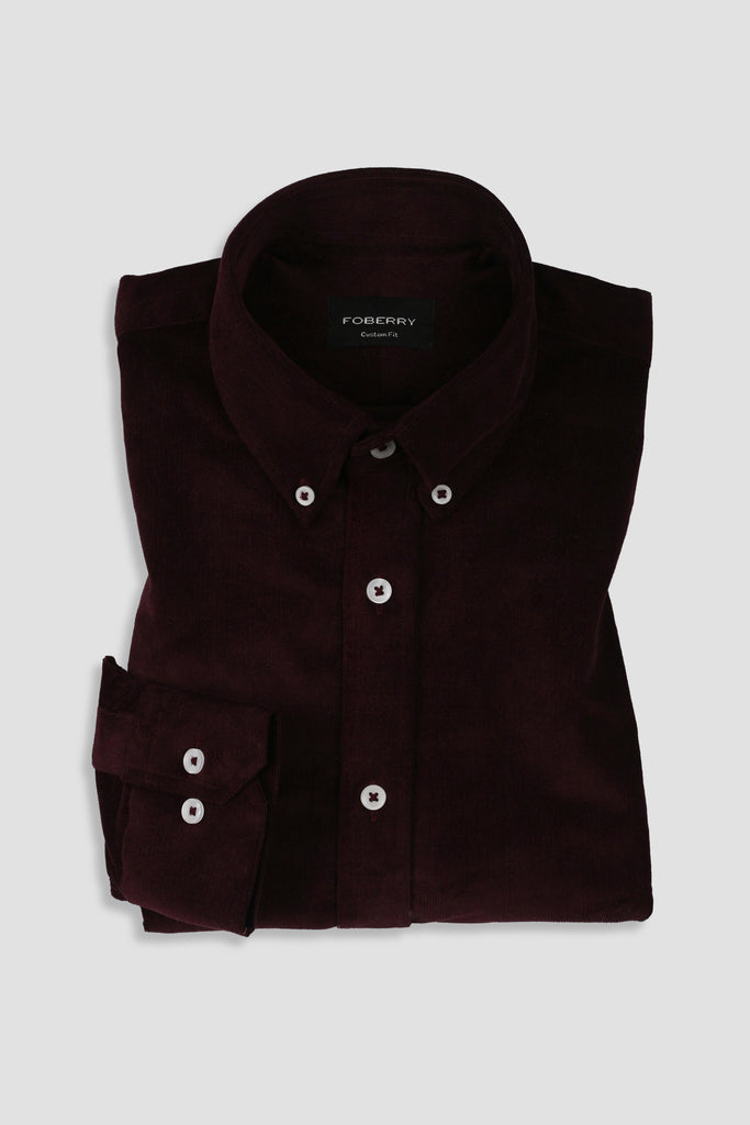 Plum Corduroy Shirt - Foberry USA