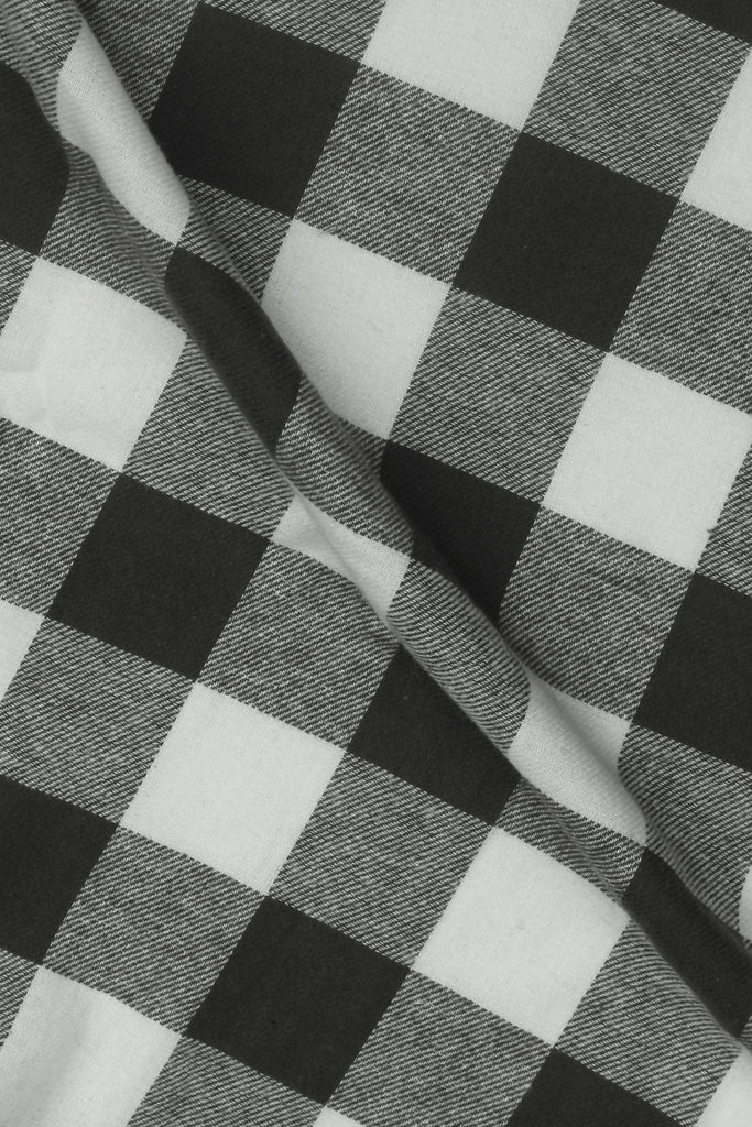 Slate Grey Bold Gingham Flannel - Foberry USA