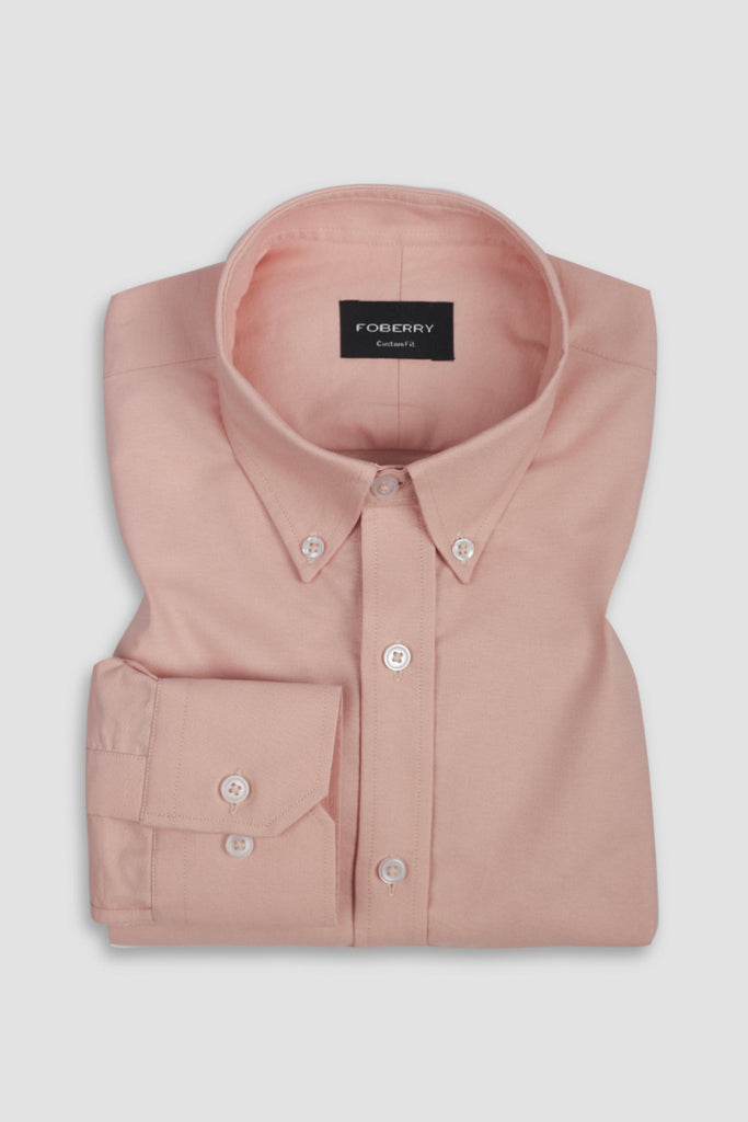 Pastel Peach Oxford Shirt