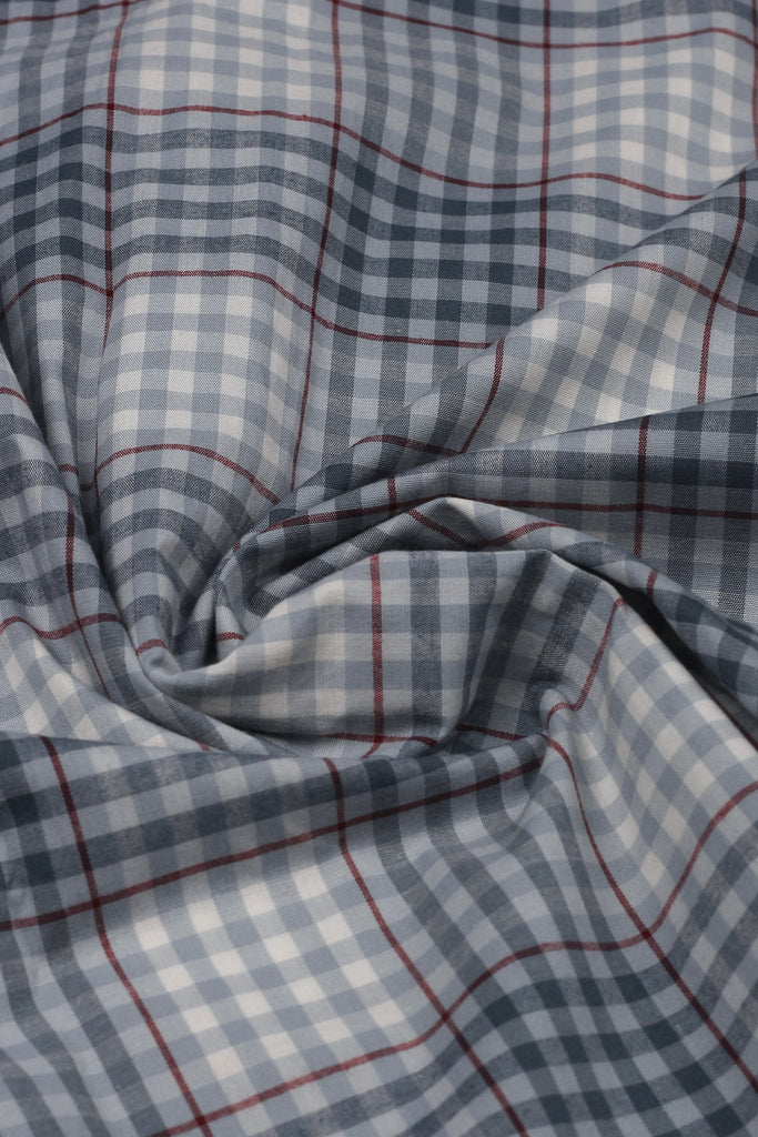 Salt Blue and White Check - Foberry USA