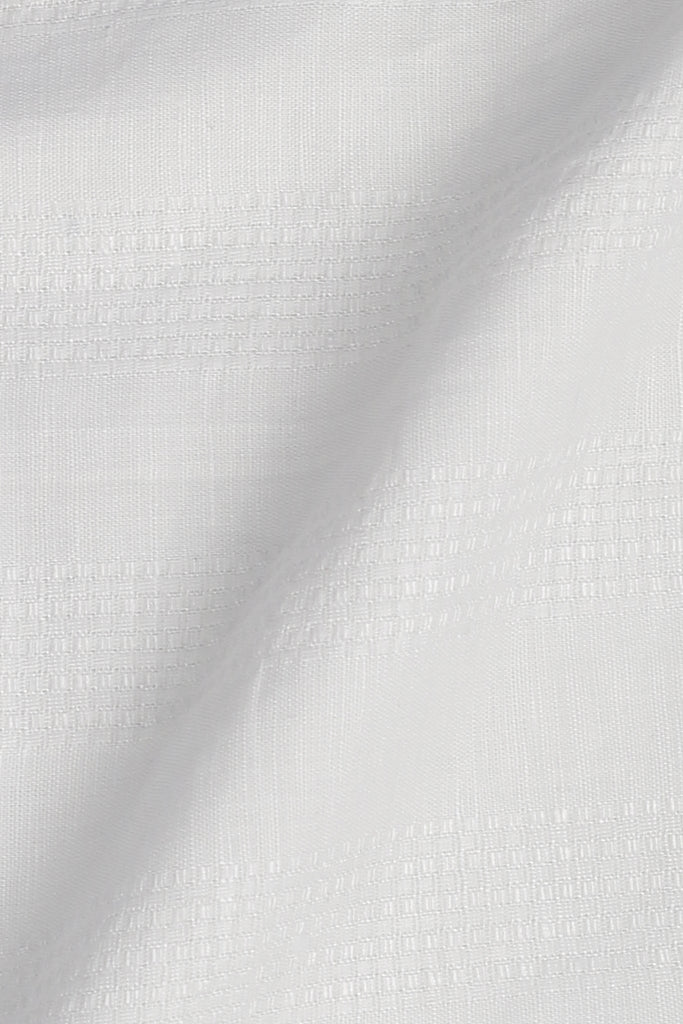White Structured Linen Shirt