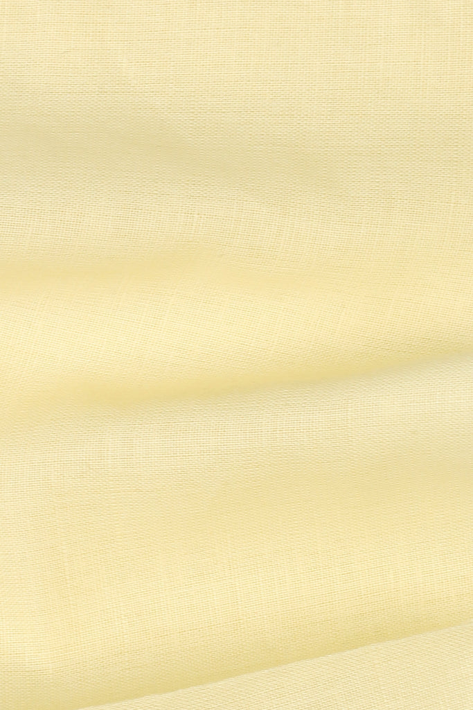 Pastel Yellow Cotton Linen Shirt