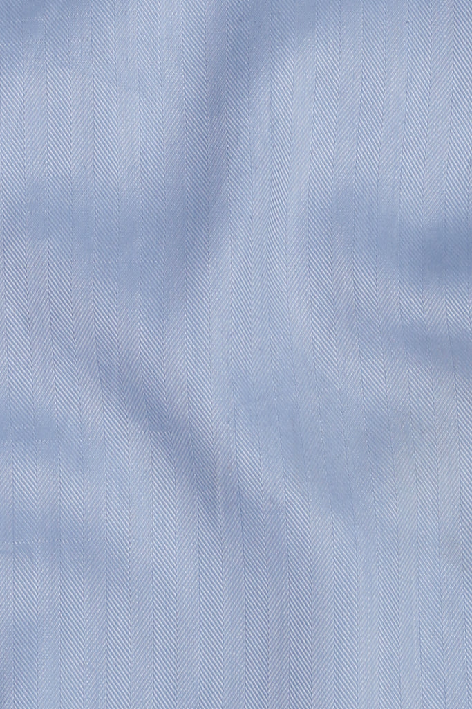 Egyptian Blue Herringbone Shirt