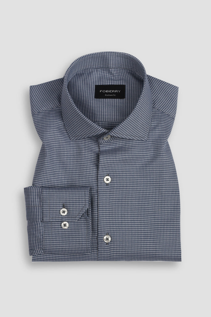 Persian Blue Checkered Shirt