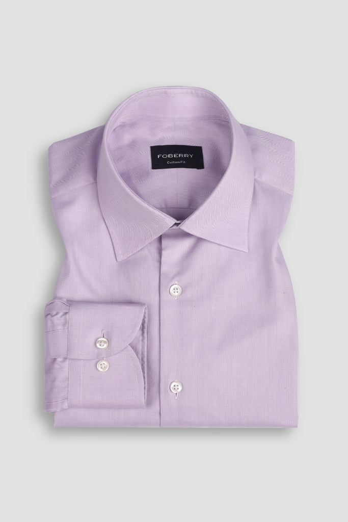 Egyptian Lilac Herringbone Shirt