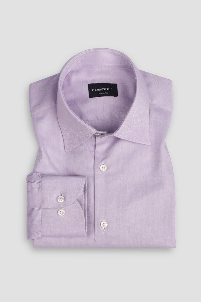 Egyptian Lilac Herringbone Shirt