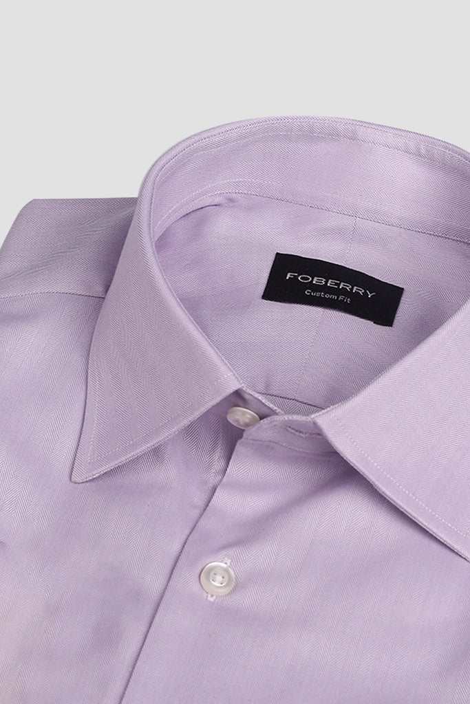 Egyptian Lilac Herringbone Shirt