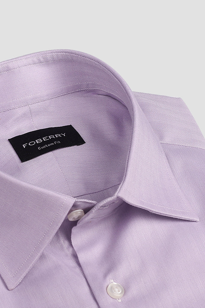 Egyptian Lilac Herringbone Shirt