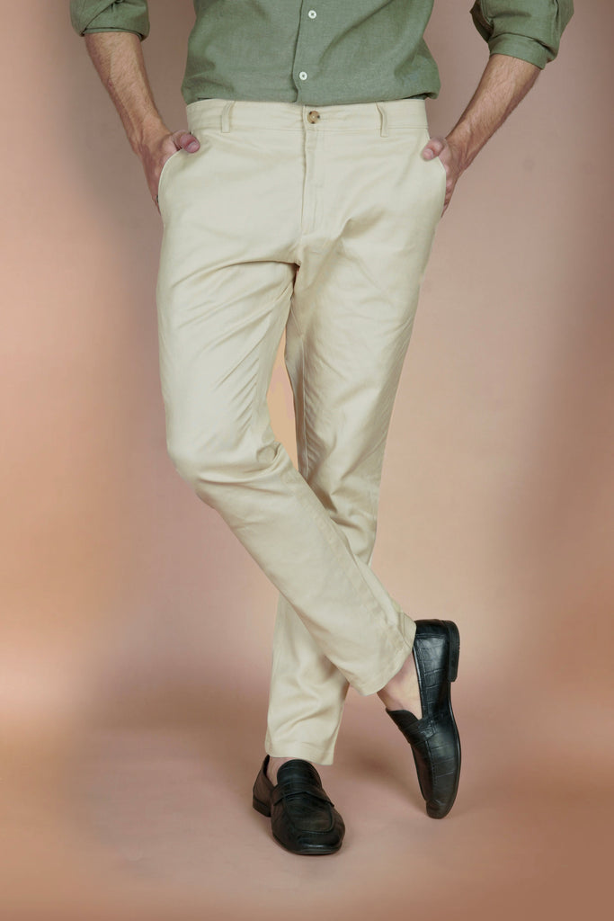 Crisp Lime Irish Linen Trousers - Foberry USA