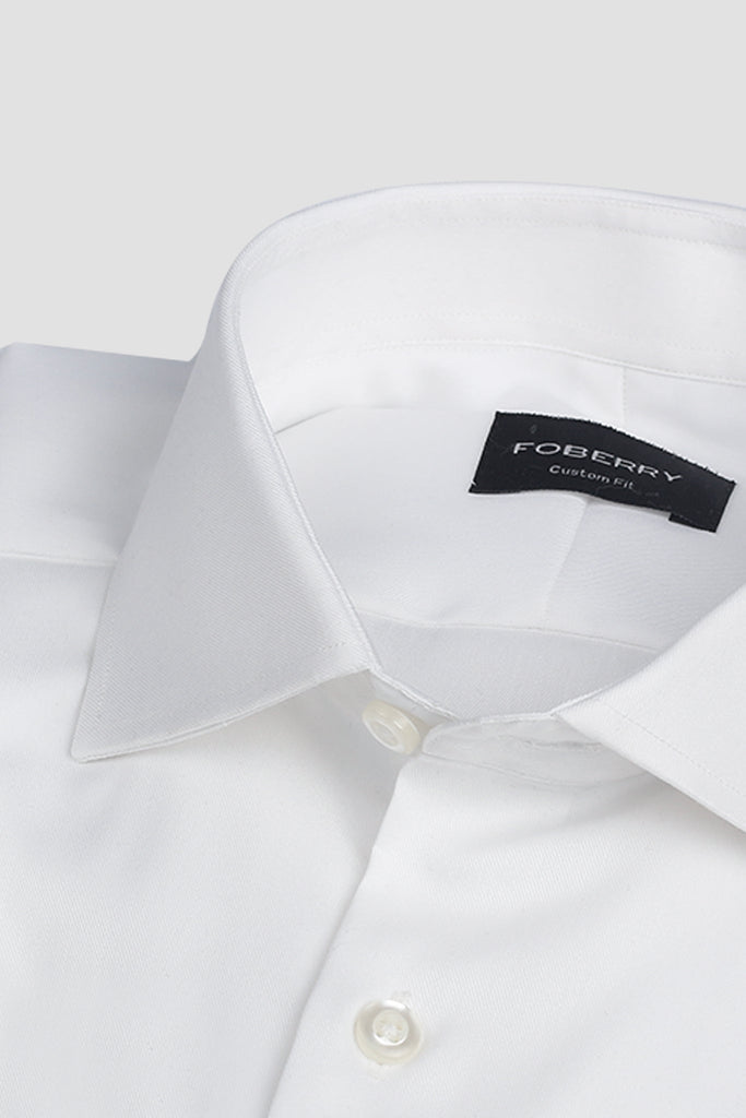 White Twill Stretch Shirt